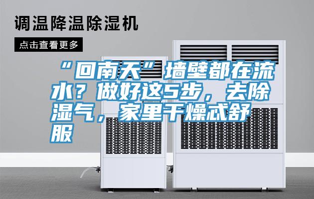 “回南天”墻壁都在流水？做好這5步，去除濕氣，家里干燥忒舒服