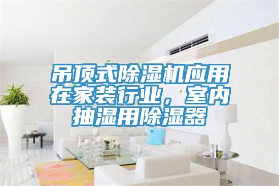 吊頂式除濕機應(yīng)用在家裝行業(yè)，室內(nèi)抽濕用除濕器