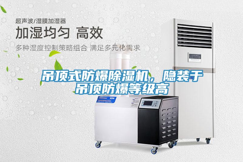 吊頂式防爆除濕機，隱裝于吊頂防爆等級高