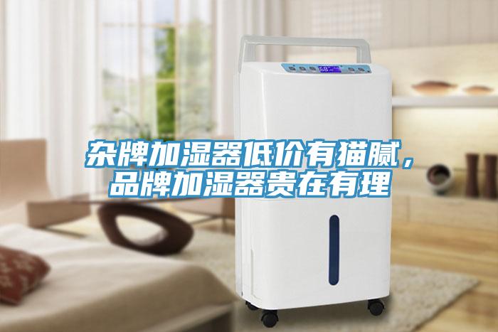 雜牌加濕器低價有貓膩，品牌加濕器貴在有理
