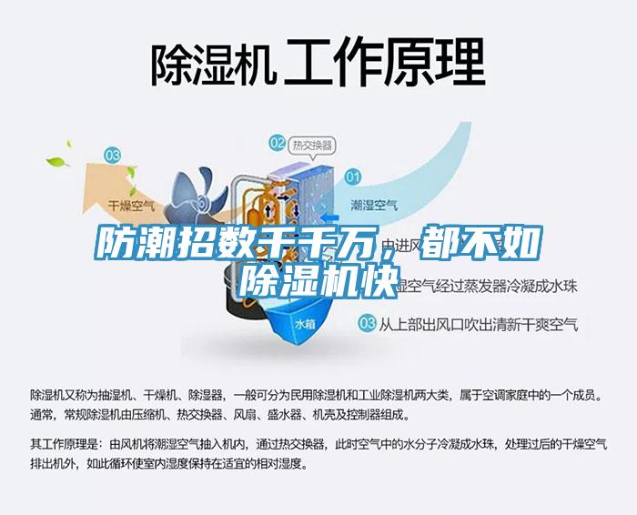 防潮招數(shù)千千萬，都不如除濕機快