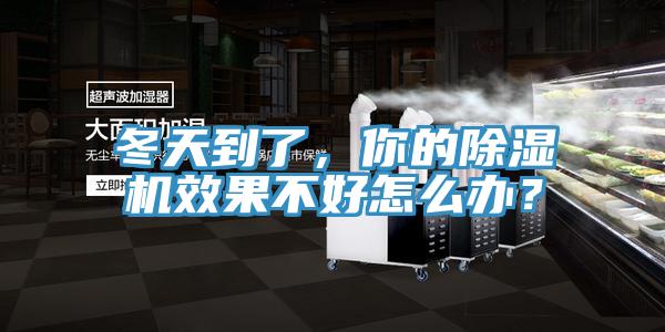 冬天到了，你的除濕機效果不好怎么辦？