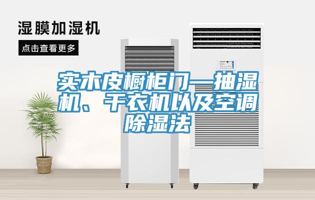 實木皮櫥柜門—抽濕機、干衣機以及空調(diào)除濕法