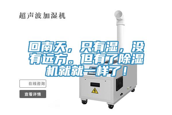 回南天，只有濕，沒有遠方。但有了除濕機就就一樣了！