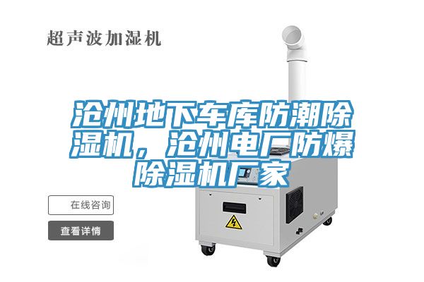滄州地下車庫(kù)防潮除濕機(jī)，滄州電廠防爆除濕機(jī)廠家
