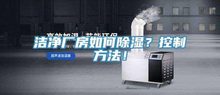潔凈廠房如何除濕？控制方法！