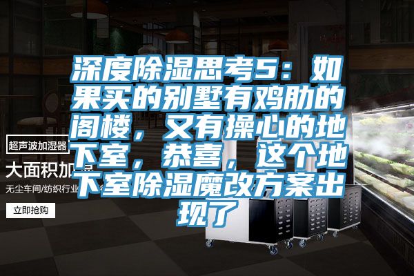 深度除濕思考5：如果買的別墅有雞肋的閣樓，又有操心的地下室，恭喜，這個地下室除濕魔改方案出現(xiàn)了