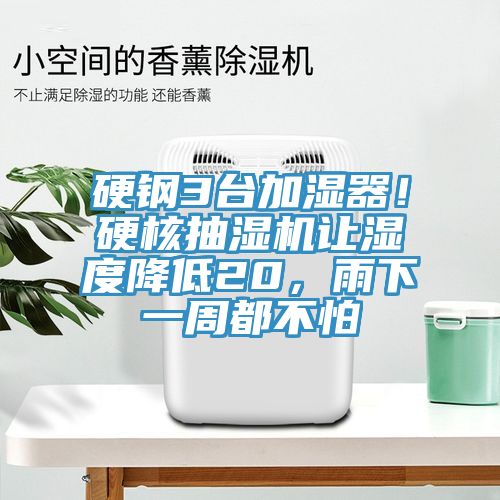 硬鋼3臺(tái)加濕器！硬核抽濕機(jī)讓濕度降低20，雨下一周都不怕