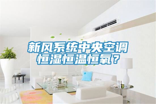新風系統(tǒng)中央空調(diào)恒濕恒溫恒氧？