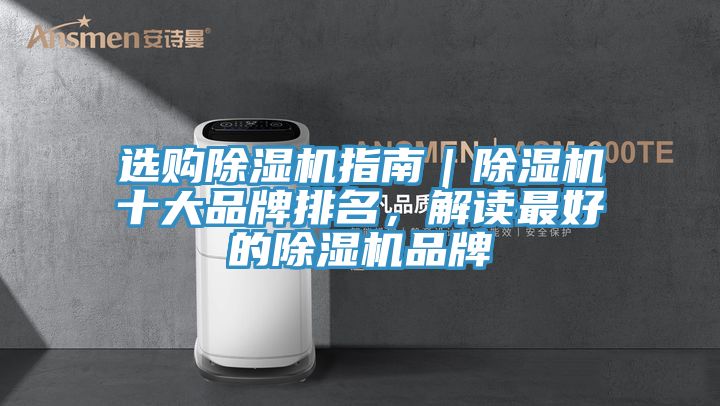 選購除濕機(jī)指南｜除濕機(jī)十大品牌排名，解讀最好的除濕機(jī)品牌