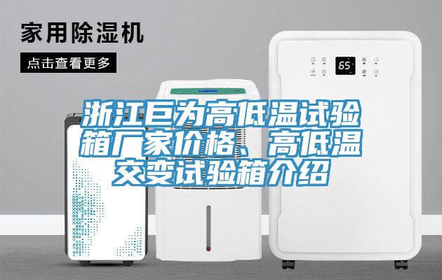 浙江巨為高低溫試驗(yàn)箱廠家價(jià)格、高低溫交變?cè)囼?yàn)箱介紹