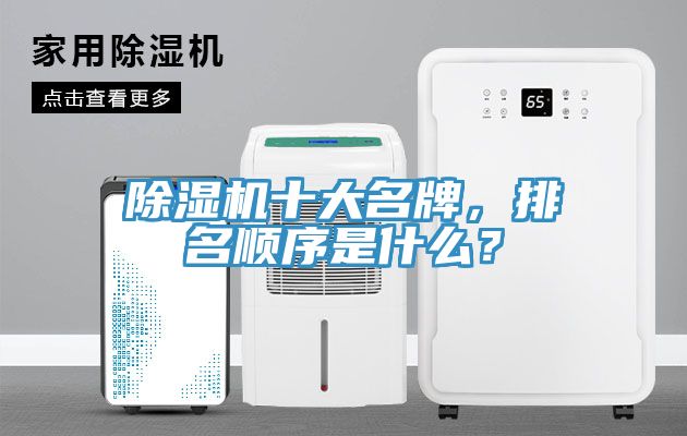 除濕機十大名牌，排名順序是什么？