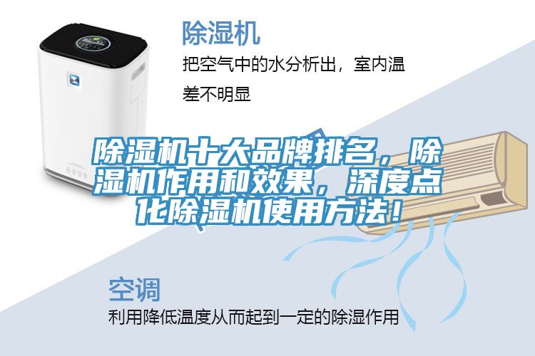 除濕機(jī)十大品牌排名，除濕機(jī)作用和效果，深度點(diǎn)化除濕機(jī)使用方法！