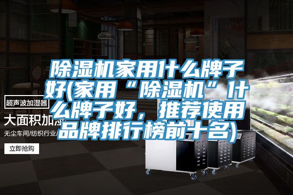 除濕機(jī)家用什么牌子好(家用“除濕機(jī)”什么牌子好，推薦使用品牌排行榜前十名)