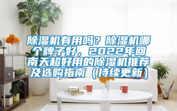 除濕機(jī)有用嗎？除濕機(jī)哪個牌子好，2022年回南天超好用的除濕機(jī)推薦及選購指南（持續(xù)更新）